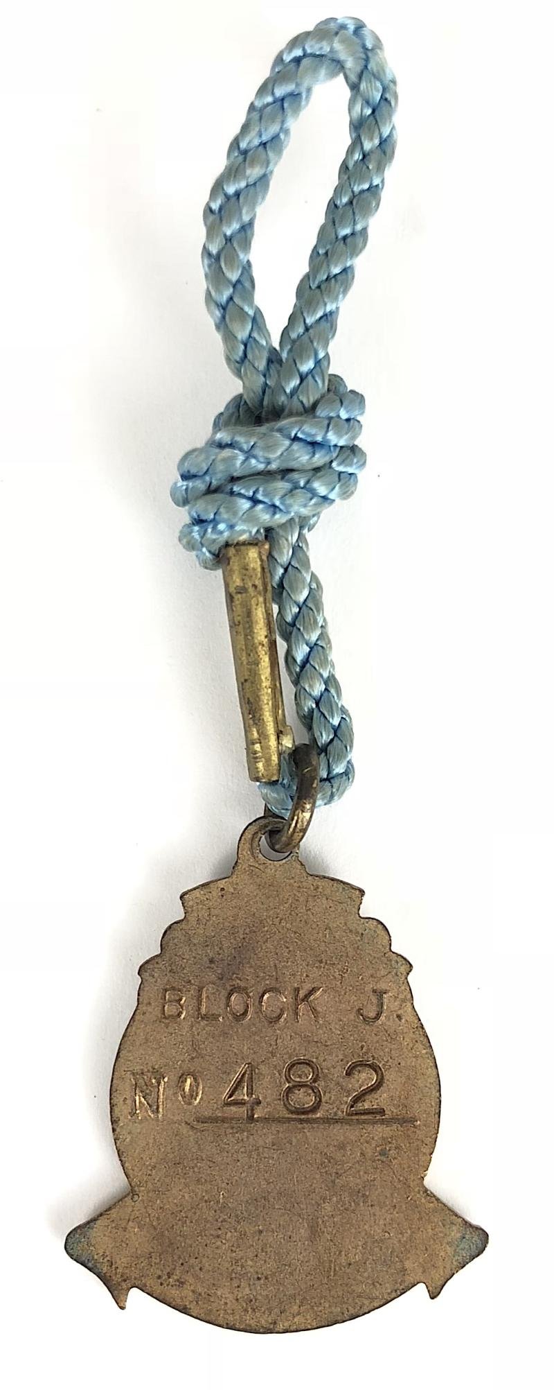 1967 Royal International Horse Show Members Club Badge 'BLOCK J No.482' — image 2