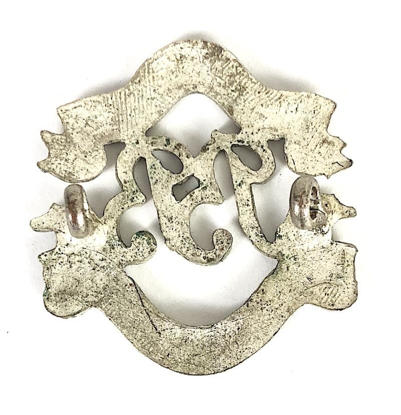 Boys Brigade warrant officers frosted slivered cap badge with apostrophe — image 2