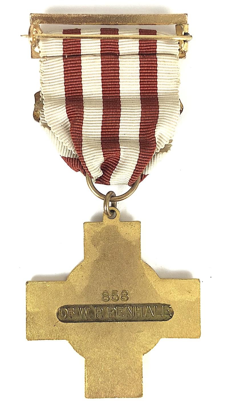 British Red Cross Society Medical Officer technical badge 858 Dr. W.P. PENHALE Stafford — image 3