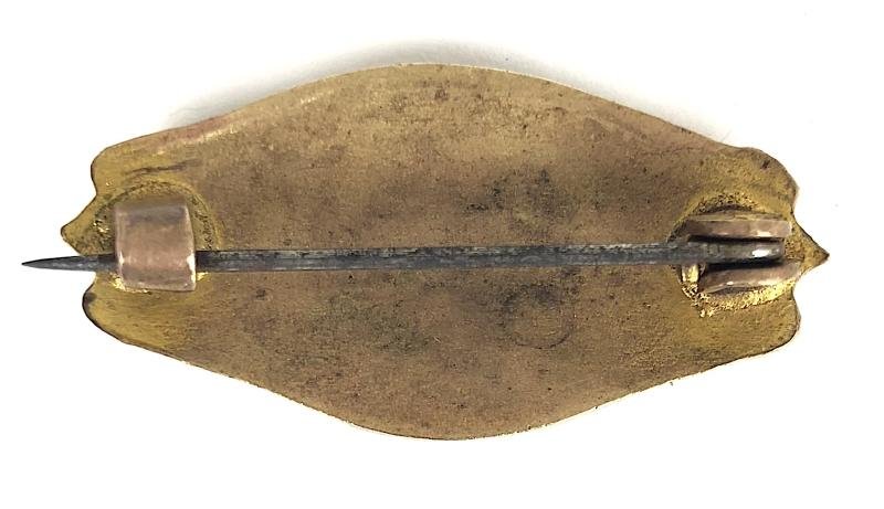 R.M.S. Baltic White Star Line hand painted enamel picture badge — image 2