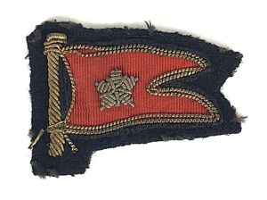 White Star Line Gold Bullion Pennant Flag Uniform Badge