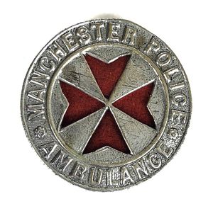 Manchester Police Ambulance St John trained officer badge