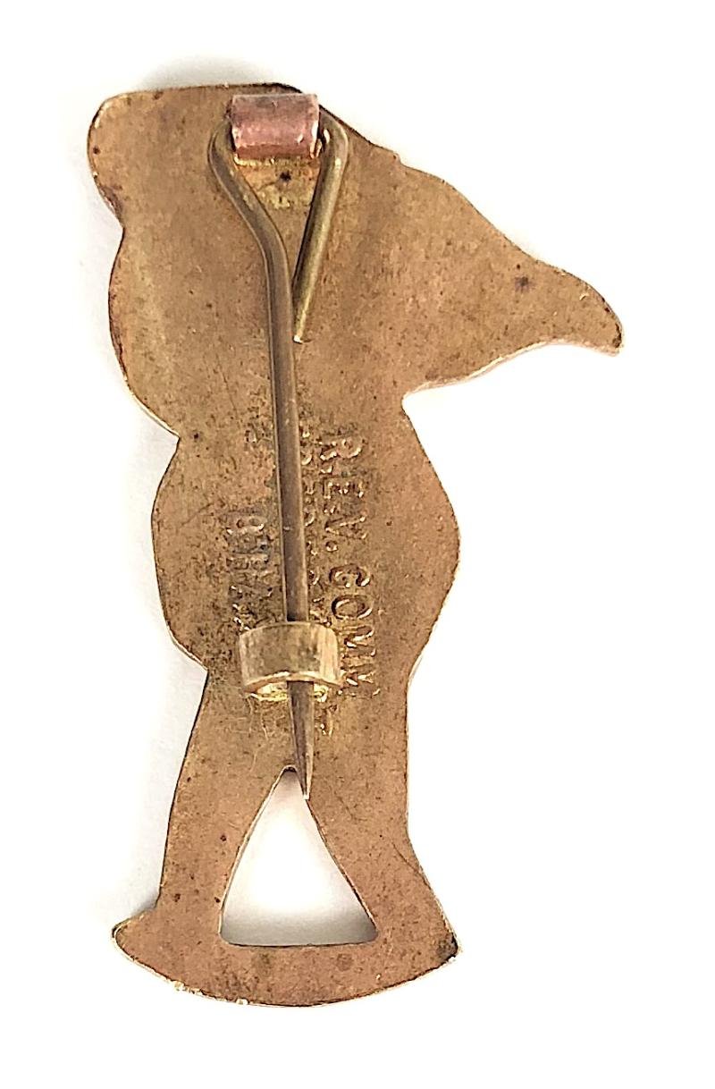 Robertsons 1970s Golly scout advertising badge R.E.V.Gomm — image 2