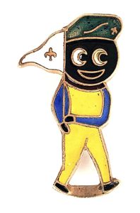 Robertsons 1970s Golly scout advertising badge R.E.V.Gomm