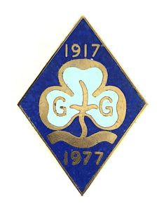 Girl Guides Ranger 1917 - 1977 Diamond Jubilee commemorative badge