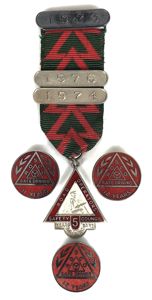 1973 Road Operators Safety Council 5 Years Safe Driving Medal …