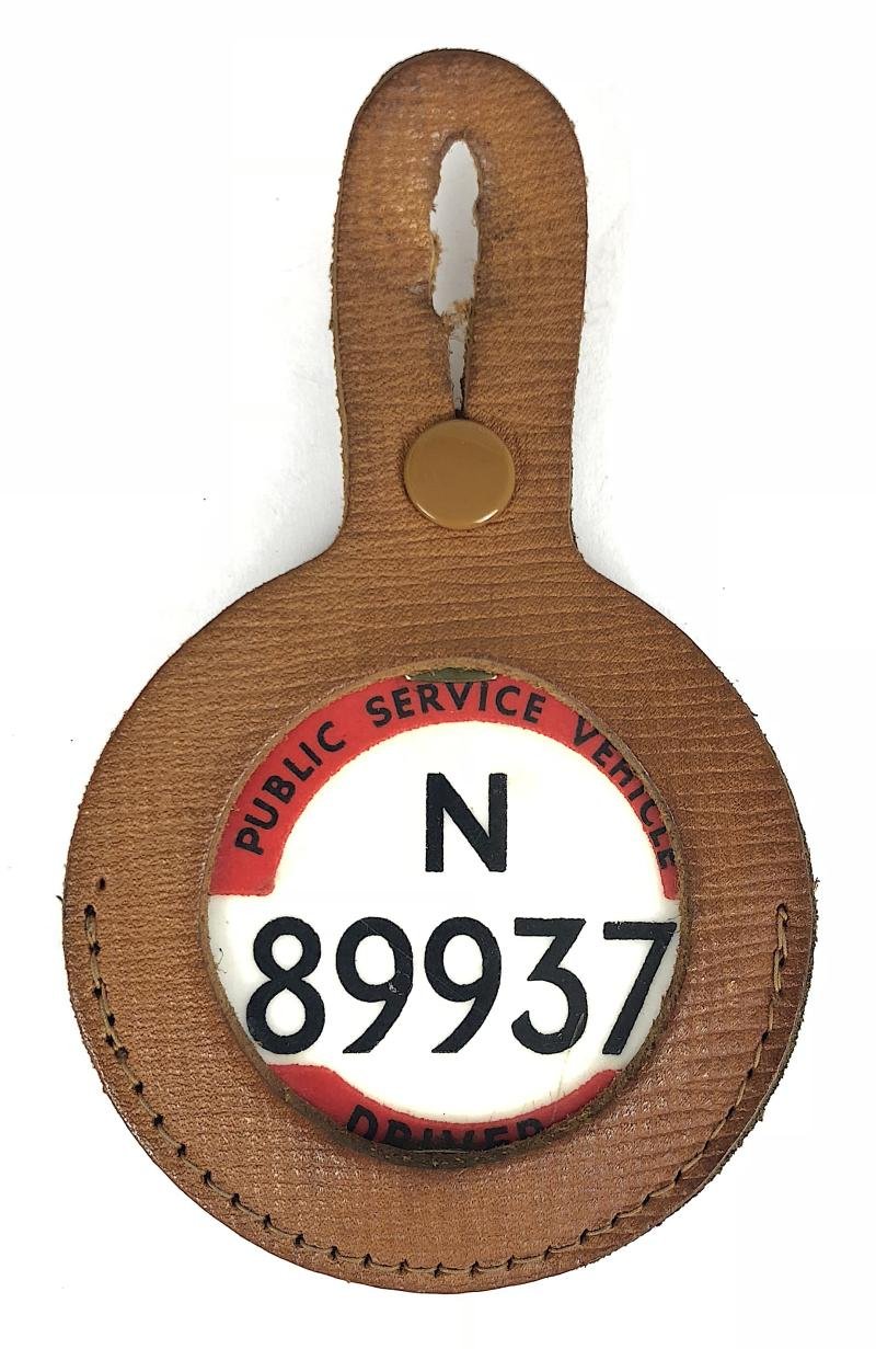 PSV Bus Driver Metropolitan Area Public Service Vehicle licensing badge & case — image 4