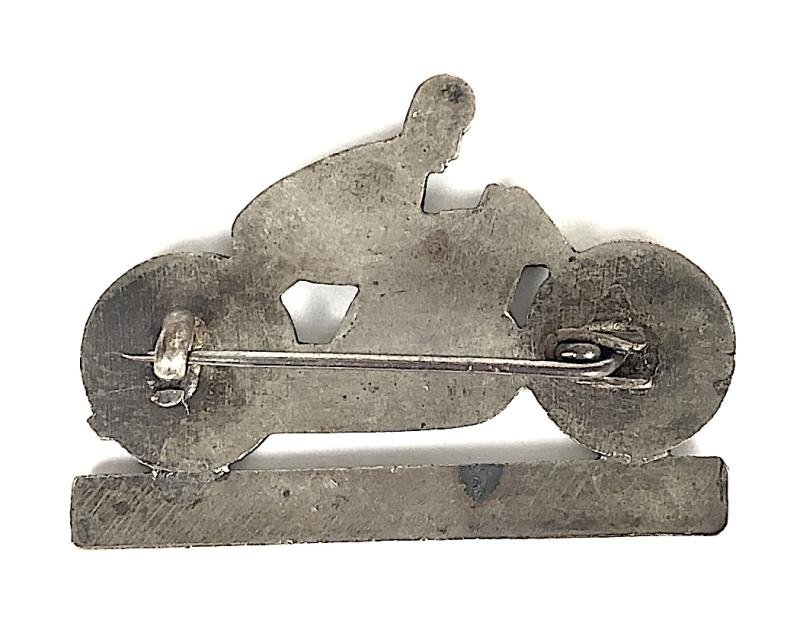 Swansea Touring M.C.C. motorcycle and rider badge c1940 Wales — image 2