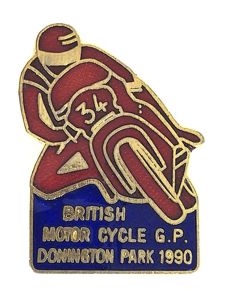 British Motor Cycle Grand Prix Donington Park 1960 badge