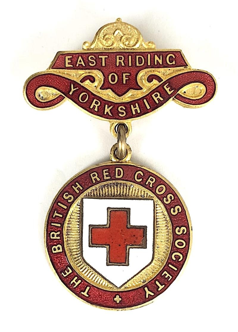 British Red Cross Society County of East Riding of Yorkshire badge & Box — image 2