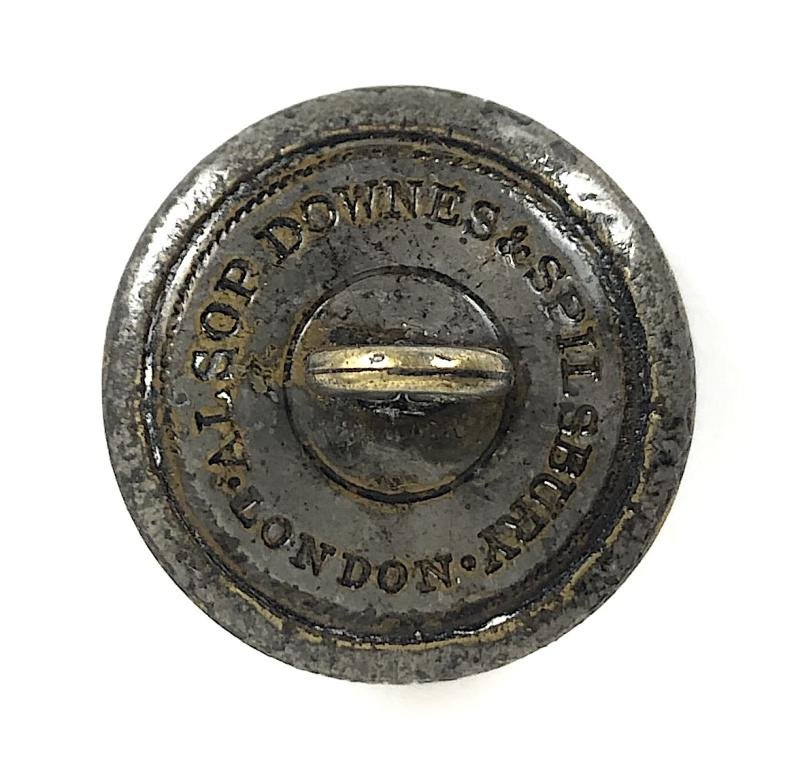 Lincolnshire Rifle Volunteers officers tunic button c.1859 to 1881 — image 2