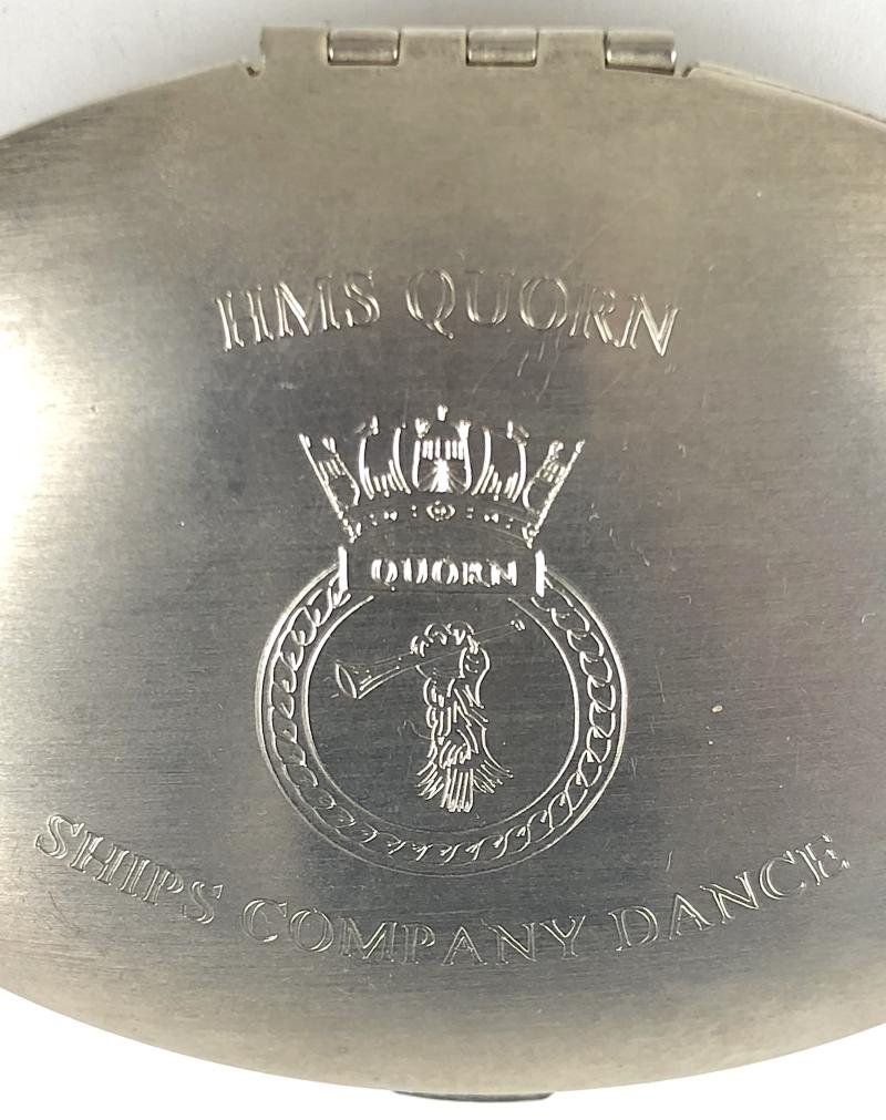 Royal Navy HMS Quorn Ships Company Dance Ladies Powder Compact Memento — image 2