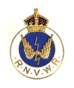 Royal Navy Volunteer Wireless Reserve RNVWR lapel badge