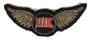 Dan-Air Services gold bullion airline wing uniform badge c1953 to …