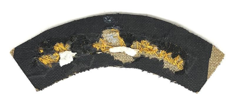 British Airline Flight Clerk gold bullion shoulder title uniform badge — image 2