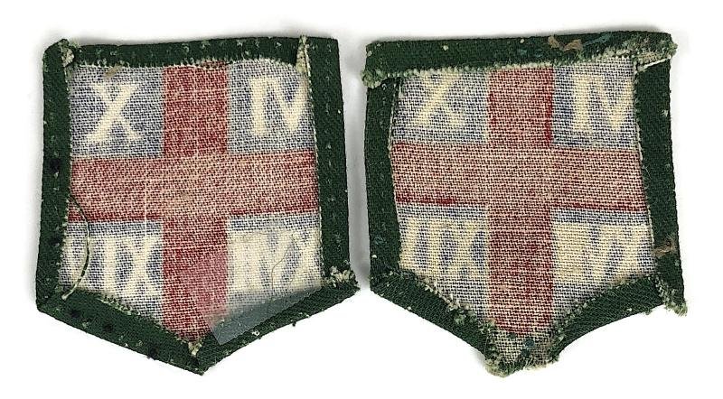 The Midland Brigade pair of printed formation signs cloth sleeve badges — image 2