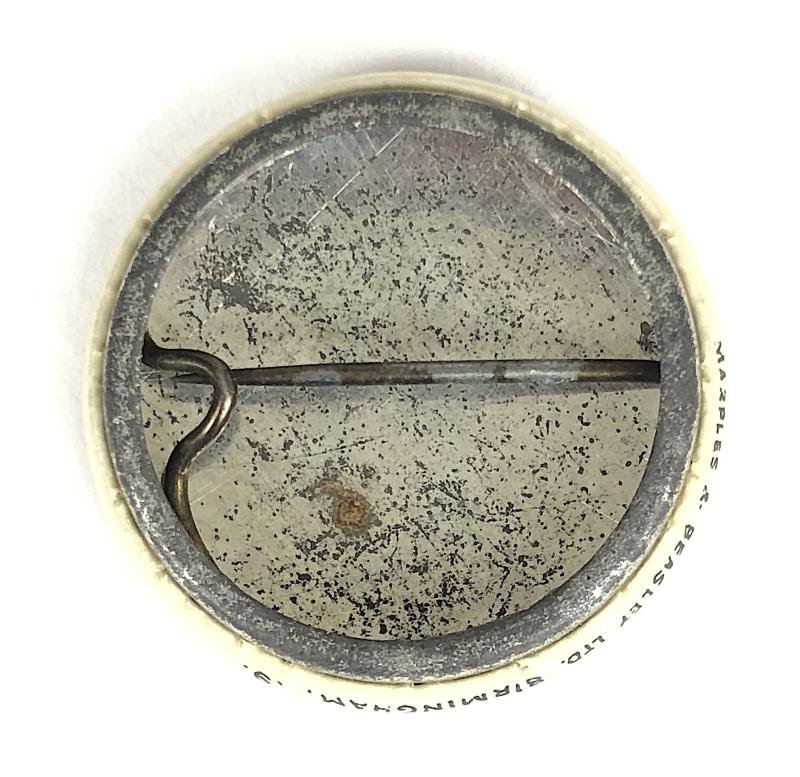 Pontins 1952 Middleton Tower Holiday Camp Club tin button badge near Morecambe Lancashire — image 2