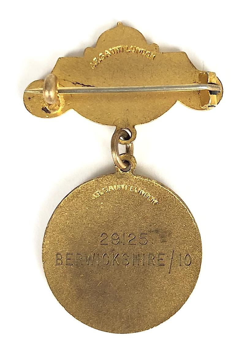 British Red Cross Society County of Berwickshire Scotland Detachment 10 badge — image 2