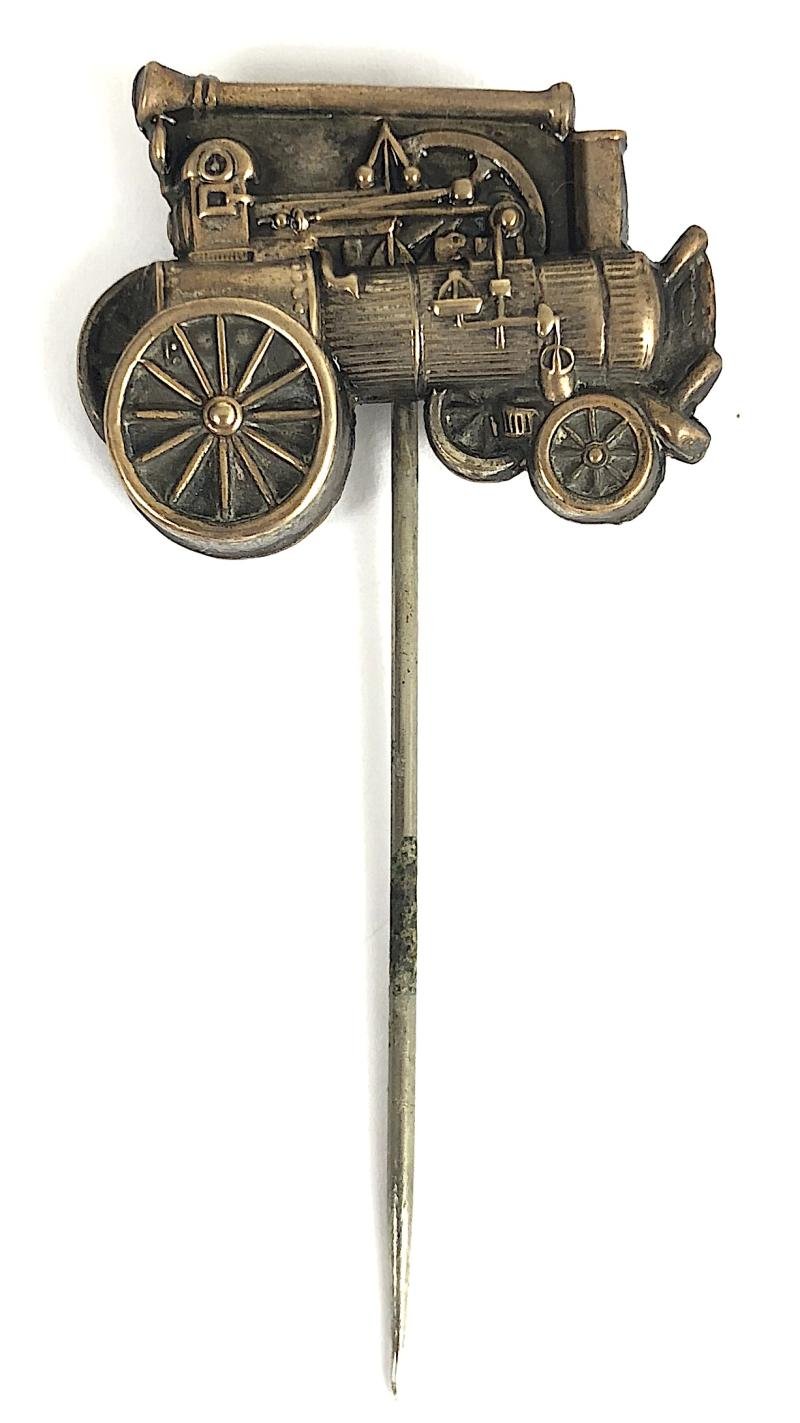 Early 20th Century Traction Engine stick pin badge — image 2