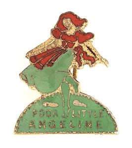 Poor Little Angeline song sheet music promotional badge