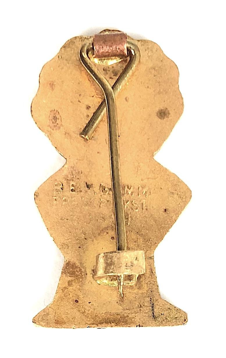 Robertsons 1970s Golly standard advertising badge R.E.V. Gomm — image 2