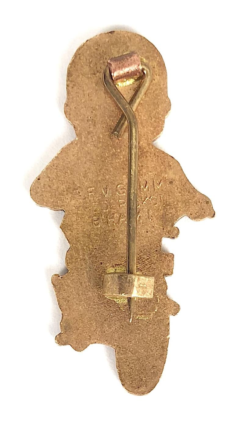 Robertsons 1970s Golly motorcyclist advertising badge — image 2