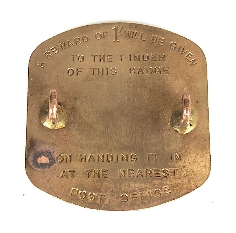 General Post Office GPO 95 STN postmans security badge — image 2