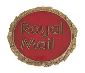 Royal Mail Counter Staff red enamel pin badge