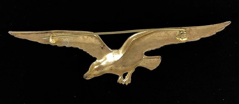 Albatross Seabird very large enamel badge good luck bad luck poetry and song — image 2