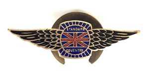 The Standard Motor Company Limited Union Flag winged badge