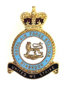 Royal Air Force Station Binbrook Lincolnshire RAF badge by H.W.Miller