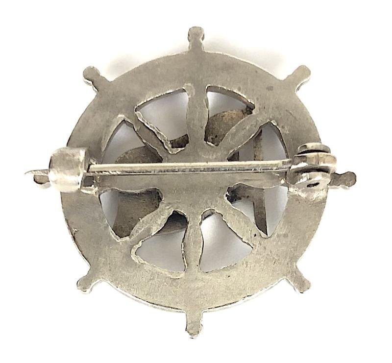 His Majesty's Troopship H.M.T. Huntsgreen Orient Line ships wheel badge — image 2