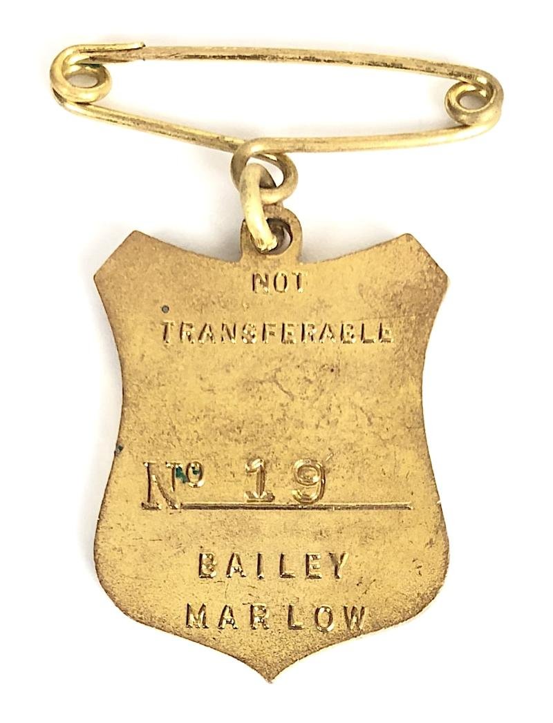 1968 Henley Royal Regatta stewards enclosure pin badge — image 2