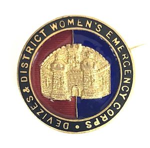WW1 Devizes & District Women's Emergency Corps war workers badge …