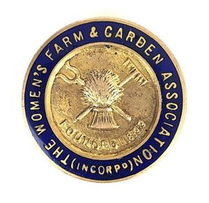 The Womens Farm & Garden Association Pin Badge