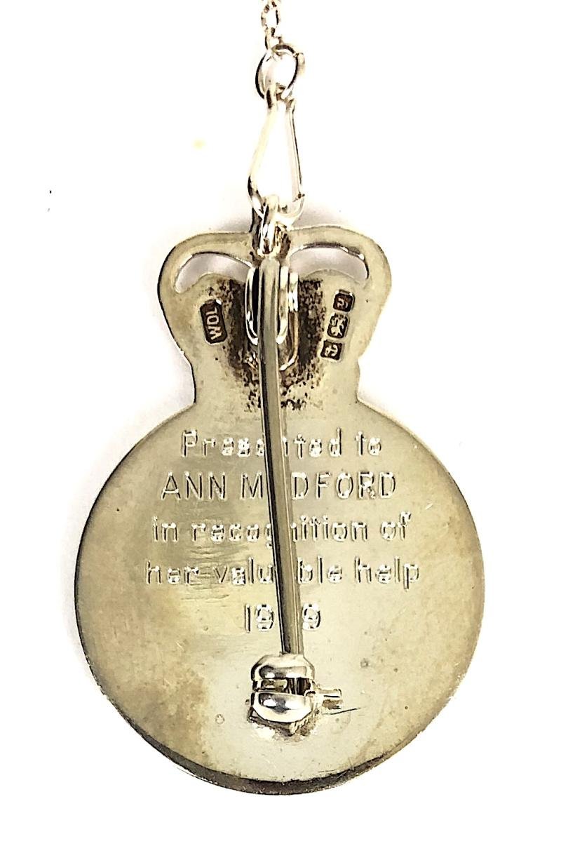 Royal National Lifeboat Institution RNLI 1999 silver award badge — image 2