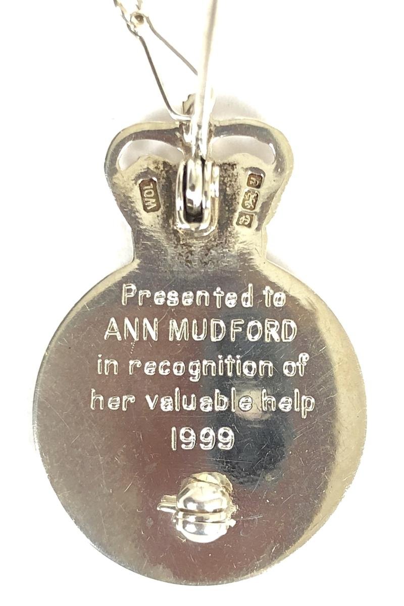 Royal National Lifeboat Institution RNLI 1999 silver award badge — image 3