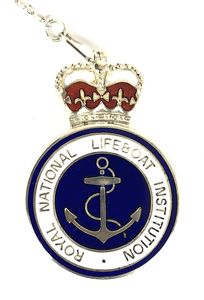 Royal National Lifeboat Institution RNLI 1999 silver award badge