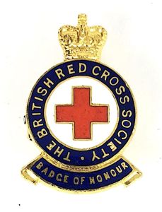 British Red Cross Society MINIATURE Badge of Honour by J.R.Gaunt