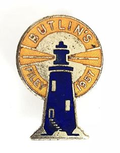 Butlins 1957 Filey holiday camp lighthouse badge