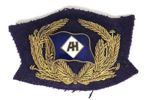 Alfred Holt Blue Funnel Line Edwardian officers cap badge