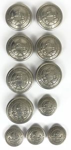 London Midland Scottish Railway Police set of matching uniform buttons