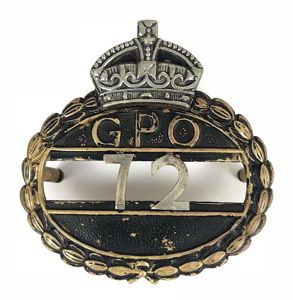 General Post Office GPO postmans cap badge pre 1953