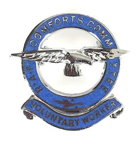 RAF Comforts Committee Voluntary Worker wartime badge