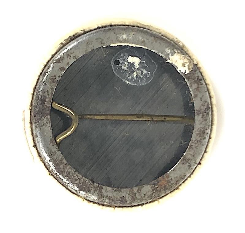 Spitfire Fund fighter plane tin button badge numbered 4975 — image 2