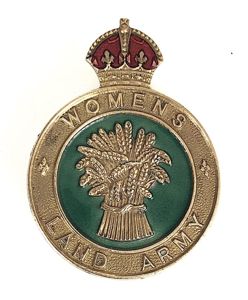 Womens Land Army WLA hat & uniform badge by Marples …