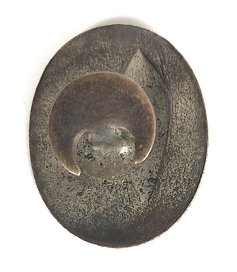 WW1 John Bull & British Bulldog 'TO HELL WITH THE KAISER' patriotic badge — image 2