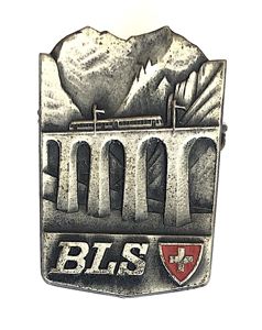 Bern-Lötschberg-Simplon- BLS Swiss Railway train badge
