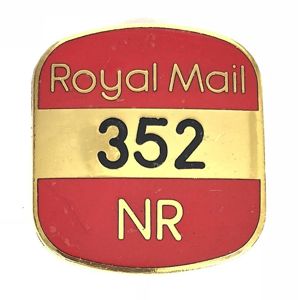 General Post Office GPO Royal Mail postmans security badge