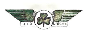 Aer Lingus Irish Airline enamel wings badge by Squire England